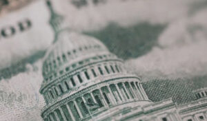 Pay Raise 2022 - image: capitol hill on the back of dollar bill