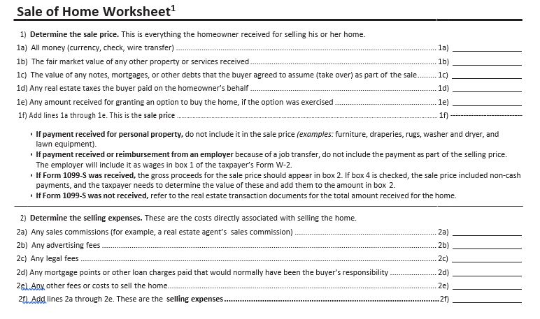 Understanding the Tax Consequences of Selling One's Personal Home: Part I