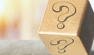 Weekly Quiz for Feds; image - big gold box with questions mark