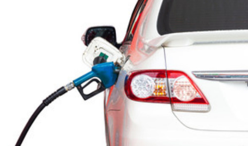 GSA Gas Mileage Reimbursement Rates ; image: car at the gas pump