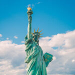 Social Security Webinar ; image: statue of liberty