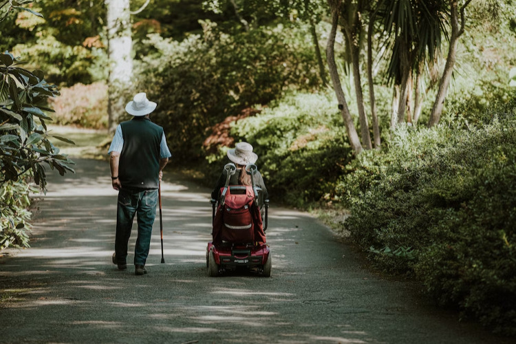 FERS Disability Retirement ; image: older couple taking a walk