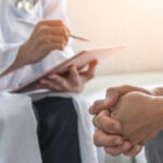 FERS or CSRS Pension as a Lump Sum ; image: doctor and folded hands