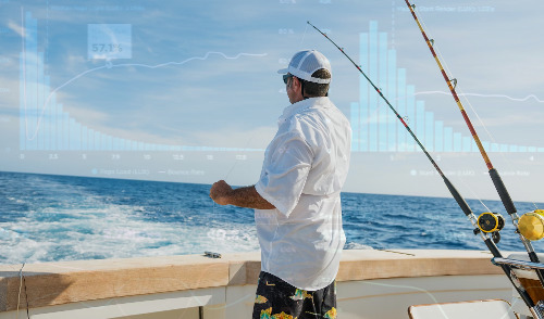 Thrift Savings Plan August 2023 ; image: man fishing