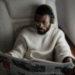 The FERS Retirement Supplement ; image: man reading newspaper on plane