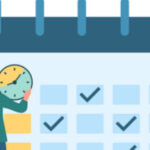 The Best Dates for Federal Employees to Retire in 2024 , 2025, 2026, 2027 - image: clipart of person planning on calendar
